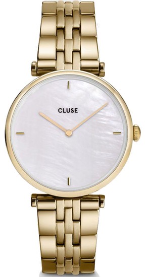 CLUSE Triomphe Steel Gold White Pearl CW0101208014