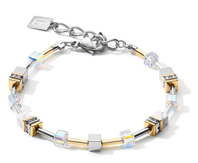 COEUR DE LION Bracelet GeoCUBE® Multitask 4-in-1 gold-silver 5007/30-1617