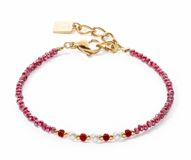 Coeur de Lion Bracelet Twinkle Princess Gold-Red 4433/30-0300