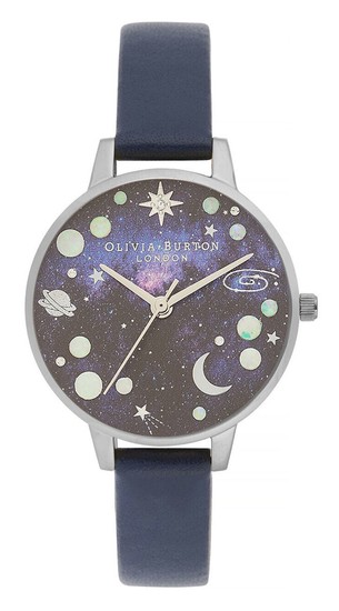 Olivia Burton Celestial Midi Dial Opal Planet Navy & Silver Watch OB16GD82
