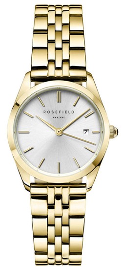 ROSEFIELD The Ace XS Silver Sunray Steel Gold 29mm ASGSG-A15