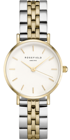 ROSEFIELD The Small Edit White Steel Silver Gold Duo 26SGD-269