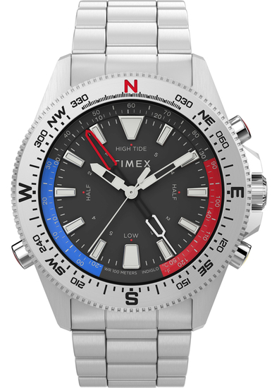 TIMEX Expedition North Tide-Temp-Compass 43mm Stainless Steel Bracelet Watch TW2V41800