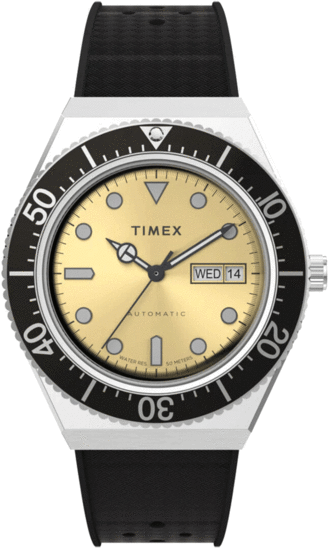 TIMEX M79 Automatic 40mm Synthetic Rubber Strap Watch TW2W47600