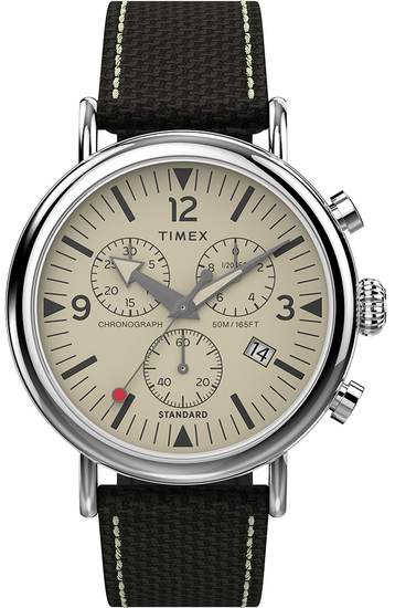 TIMEX Standard Chronograph 41mm Fabric Strap Watch TW2V43800