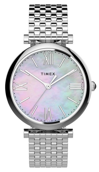 TIMEX Parisienne 35mm Stainless Steel Bracelet Watch TW2T79300