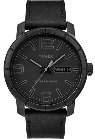 TIMEX Mod44 44mm Leather Strap Watch TW2R64300
