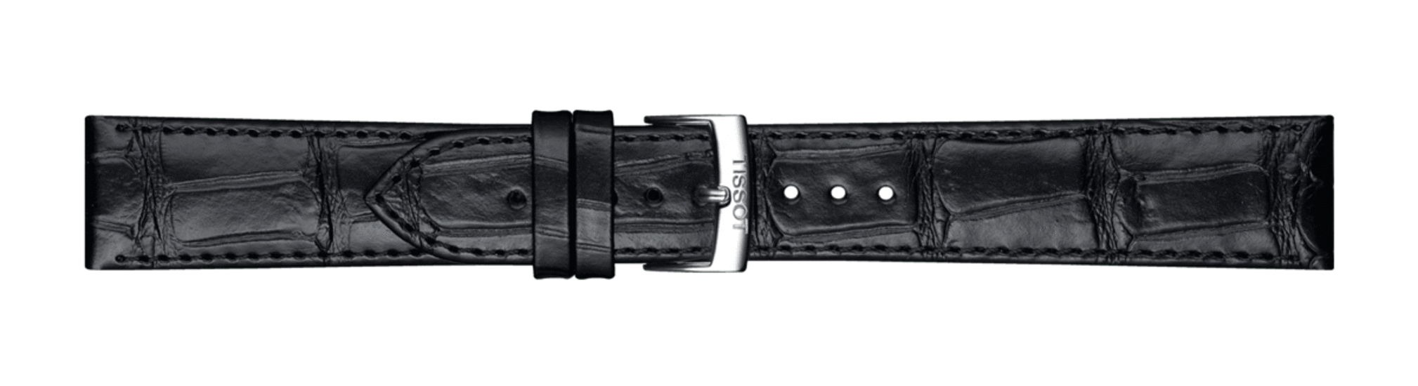 TISSOT T852.043.012 OFFICIAL BLACK LEATHER STRAP LUGS 20 MM