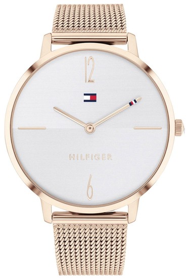 TOMMY HILFIGER CARNATION GOLD-PLATED MESH WATCH 1782340