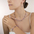 Coeur de Lion GeoCUBE® Bracelet Light Amethyst & Haematite Lilac 4017/30-0829
