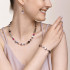 Coeur de Lion GeoCUBE® Necklace rose gold, white & pink 4013/10-0400
