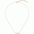HUGO BOSS GOLD-TONE NECKLACE WITH CRYSTAL-STUDDED BAR PENDANT 1580280